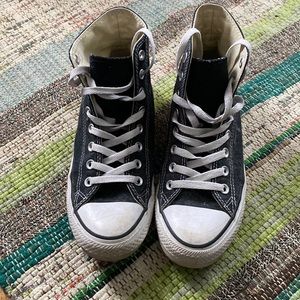 Black high top converse chuck taylor’s